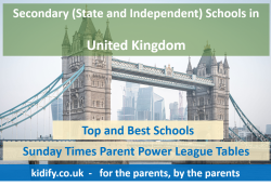Best and Top Schools in the UK - The Sunday Times Parent Power 2025 League Tables