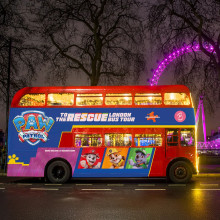 PAW Patrol Christmas Lights Bus Tour